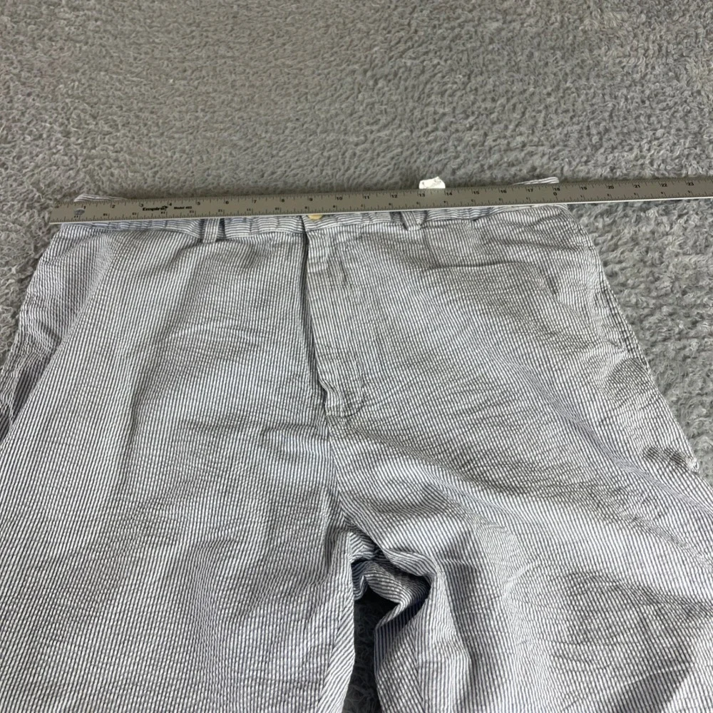 Vineyard Vines Mens Blue White Seersucker Striped Cotton Pants 36 x 31